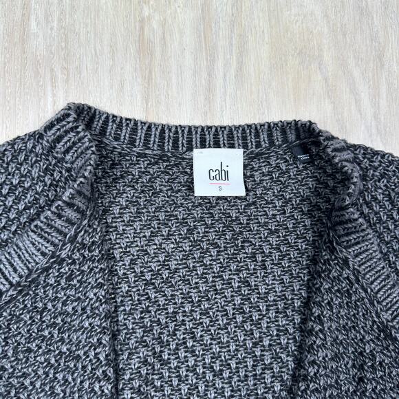 Cabi Gray Lara Longline Knit Duster Cardigan Sweater Small Cozy Style #3166 - Picture 6 of 14